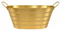 Sparkling Gold Metal Gift Basket