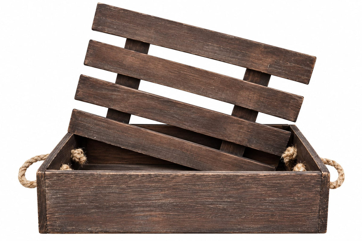 Rustic Wooden Crate Gift Box