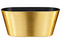 Large Golden Metal Gift Basket