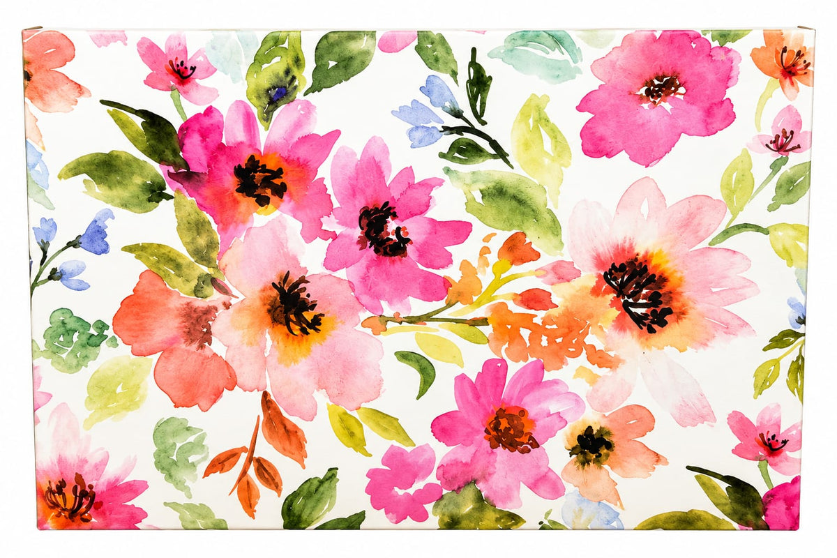 Watercolor Floral Gift Box