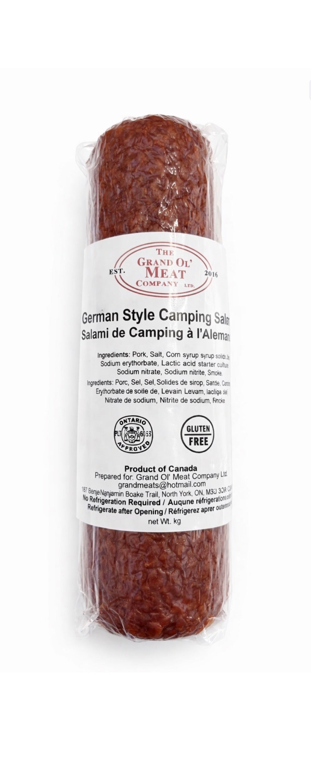 German Camping Salami