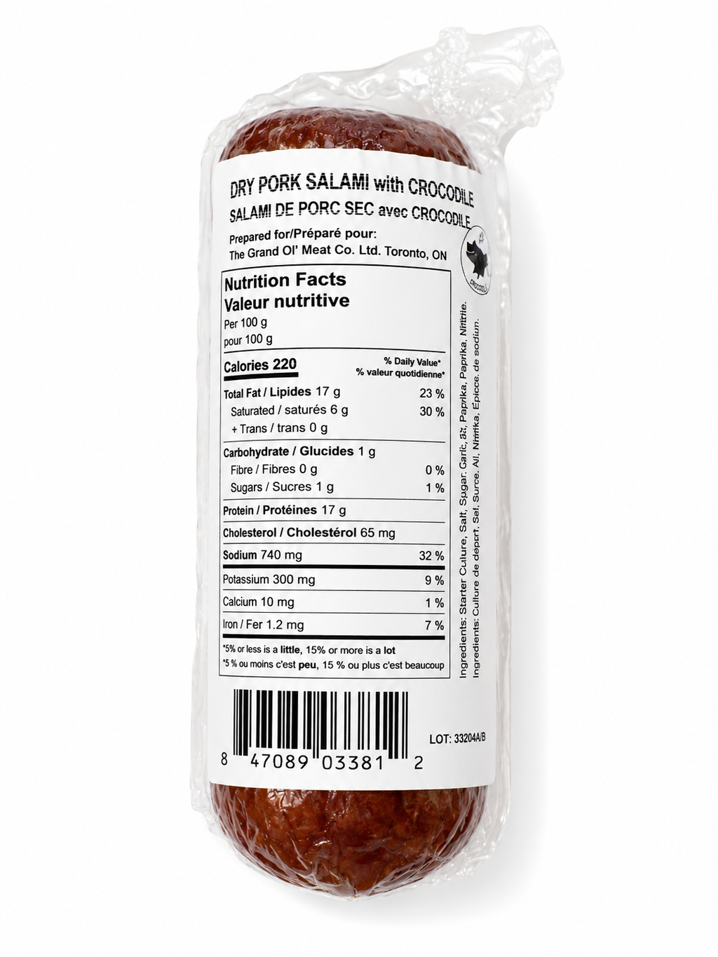 Crocodile Salami