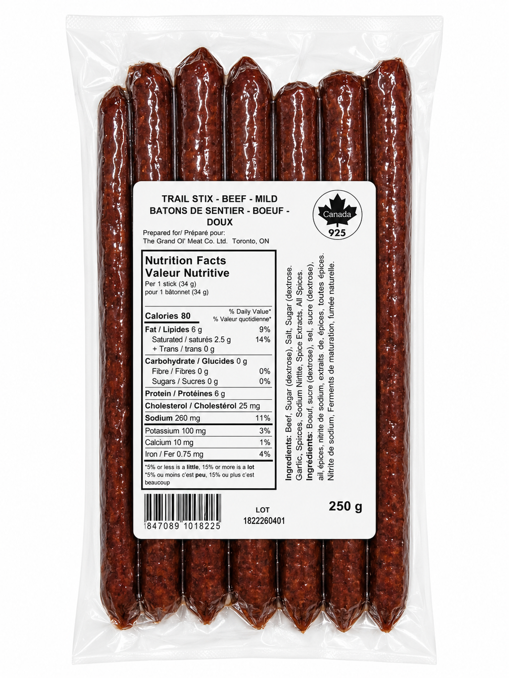 Beef Trail Stix Mild