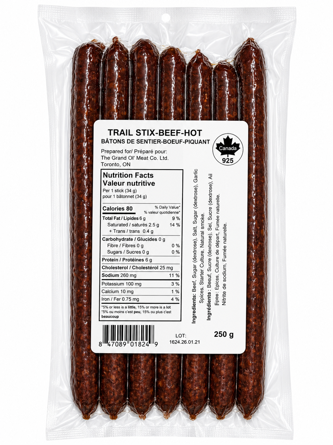 Beef Trail Stix Hot
