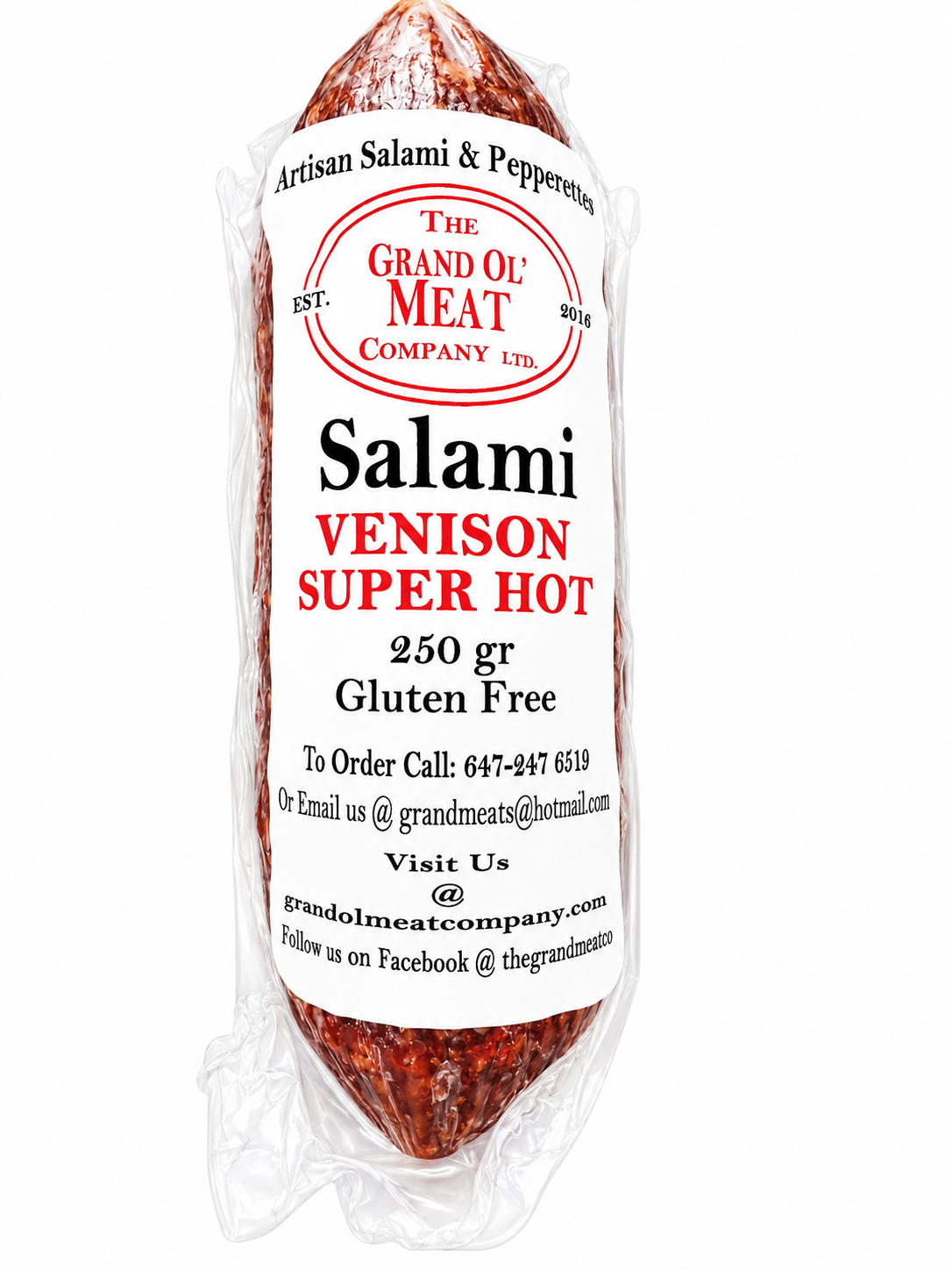 Venison Salami Super Hot